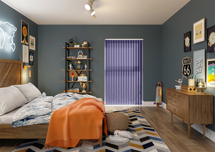 Roma, Indigo - Vertical Blind - Image 8